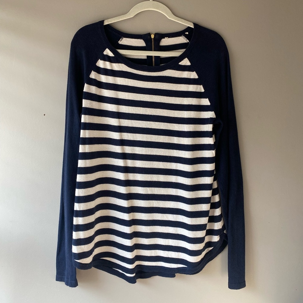 Michael Kors | Navy and White Striped Women's Top